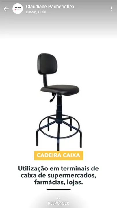CADEIRAS ALTA TIPO CAIXA EM COURO PRETO IMEDIATAS *