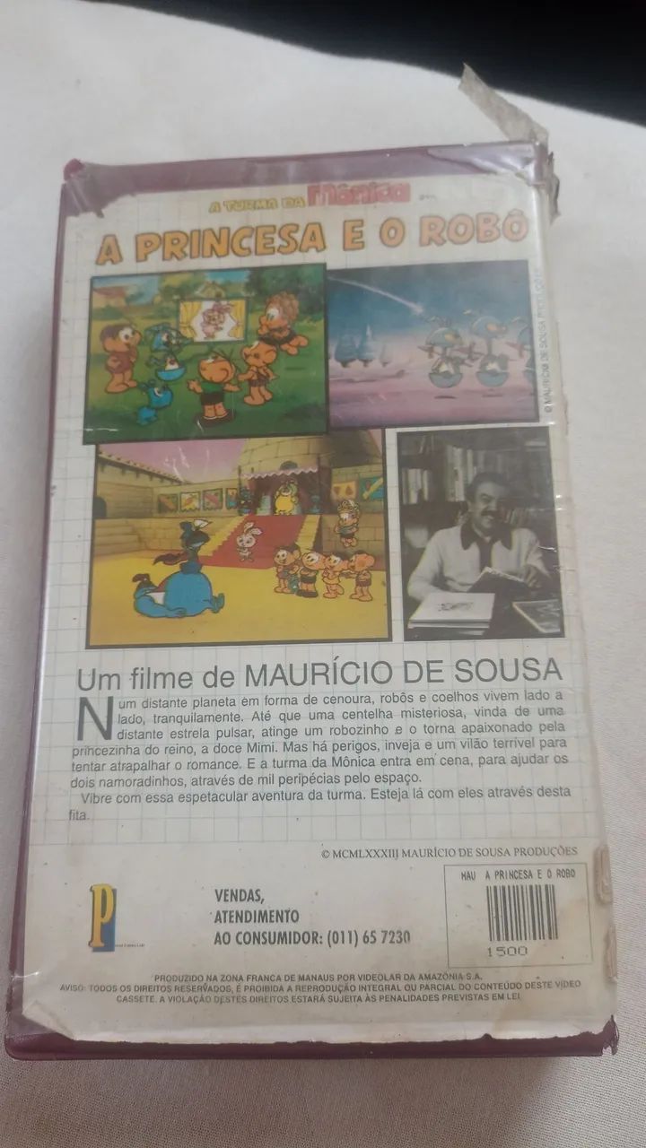 Fita VHS A princesa e o robô ORIGINAL  - Foto 3