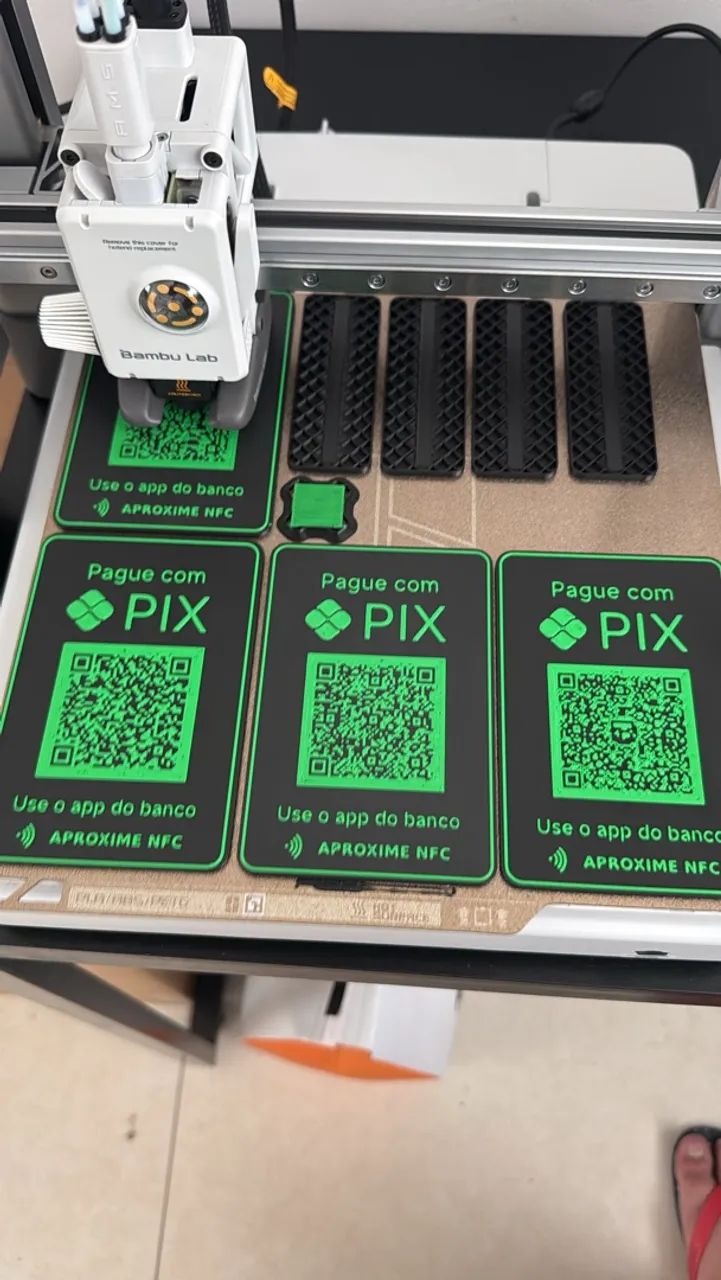 Plaquinha Pix com nfc