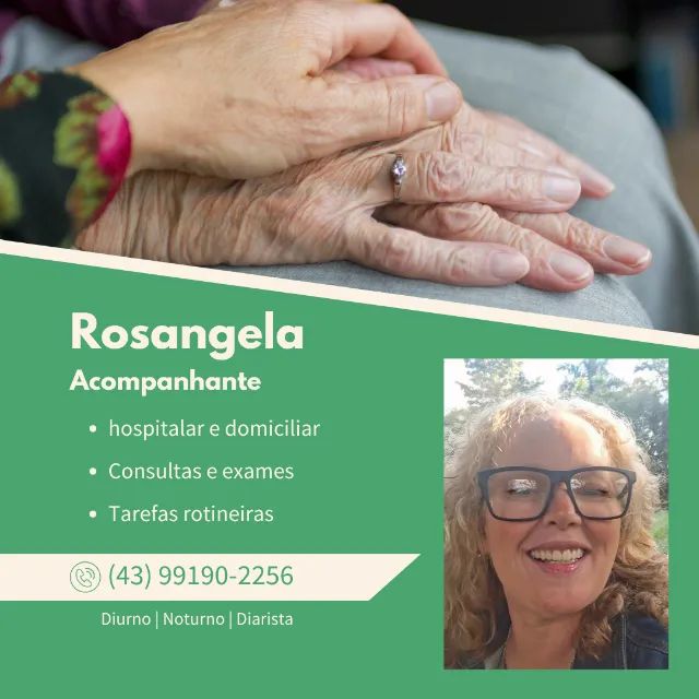Sou acompanhante hospitalar e domiciliar 
