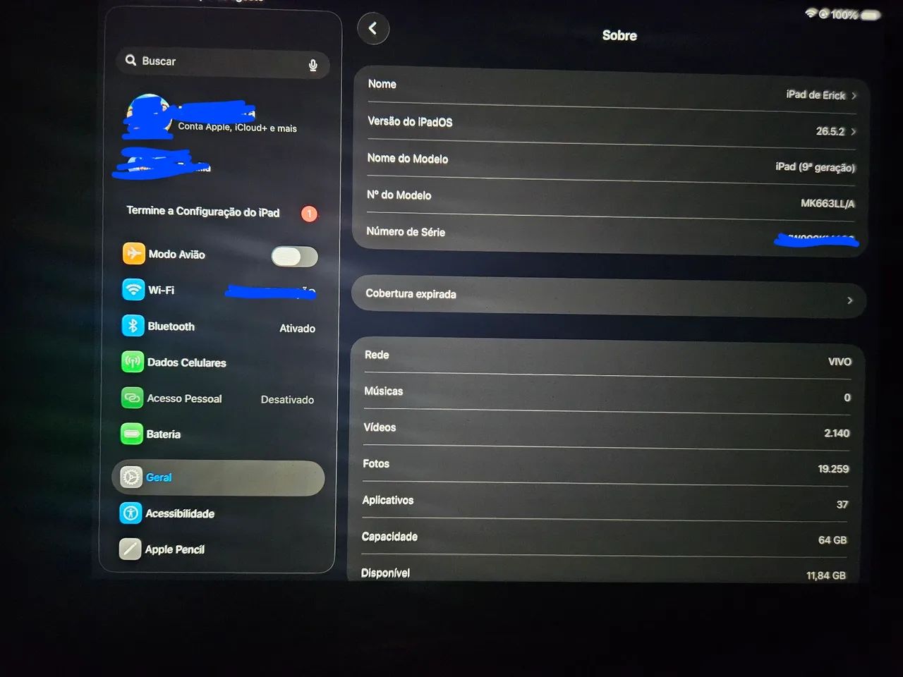 Ipad 9 64gb com função celular - Foto 5
