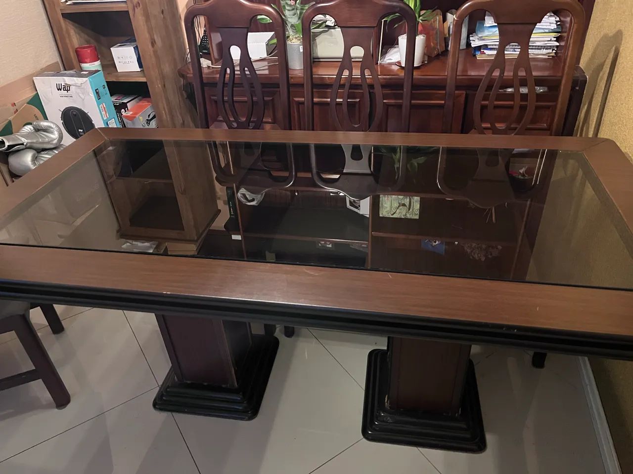 Mesa de jantar com 8 cadeiras 491819607041648644
