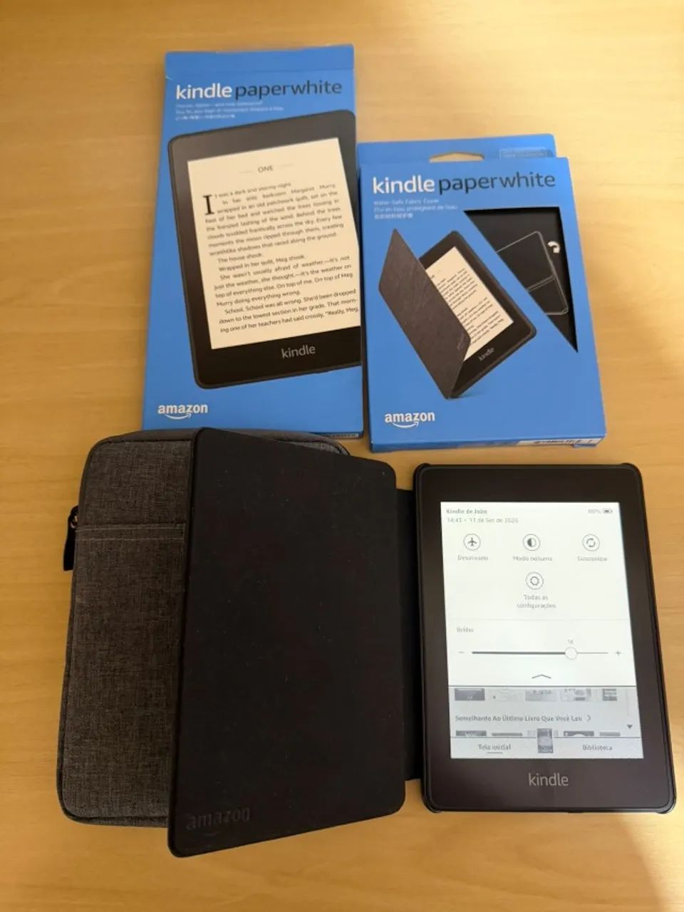 Kindle Paperwhite 10ª Geração 8GB + Capa + Case Original - Foto 3