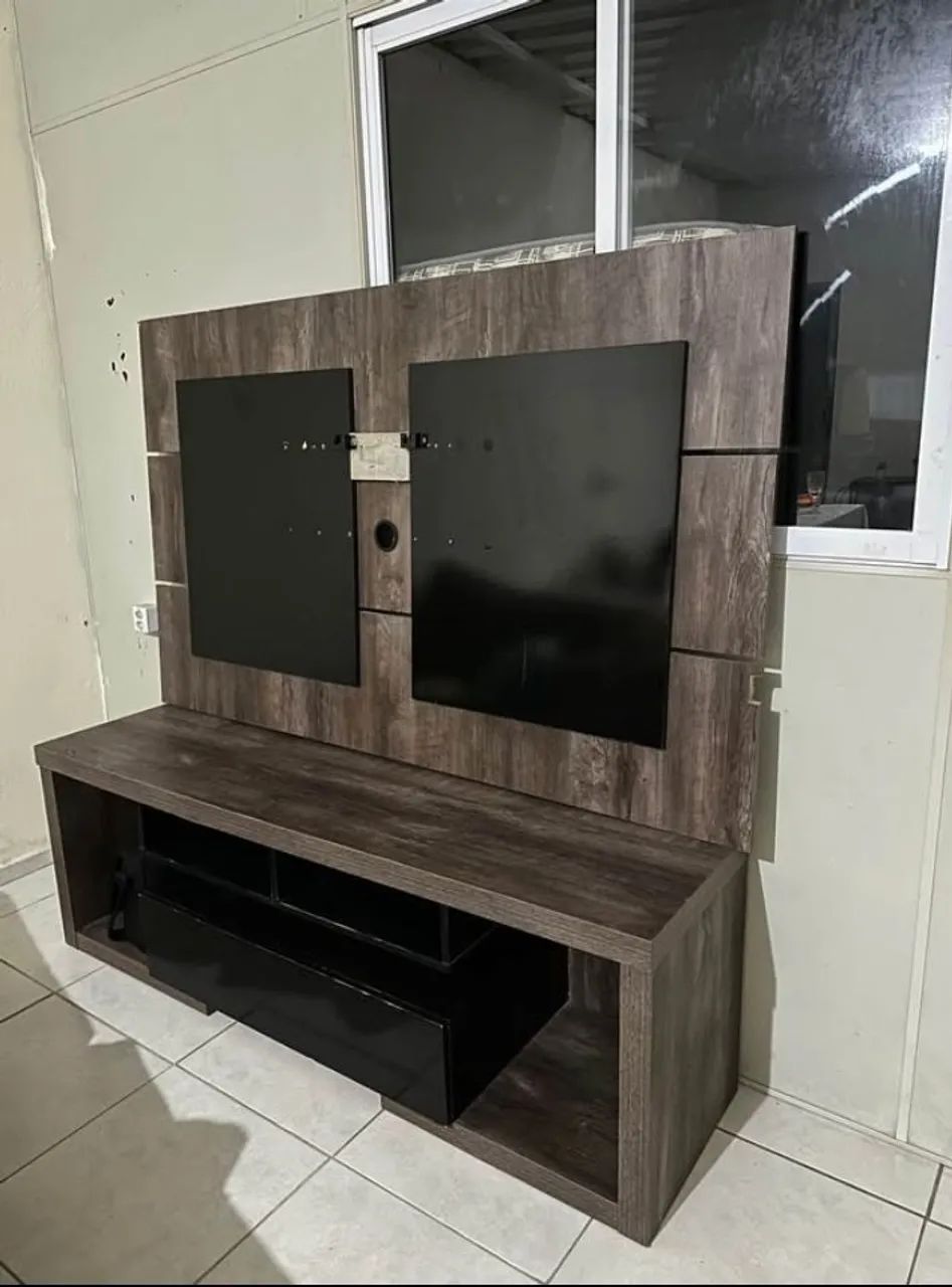 Rack com Painel suporte TV de até 55 polegadas