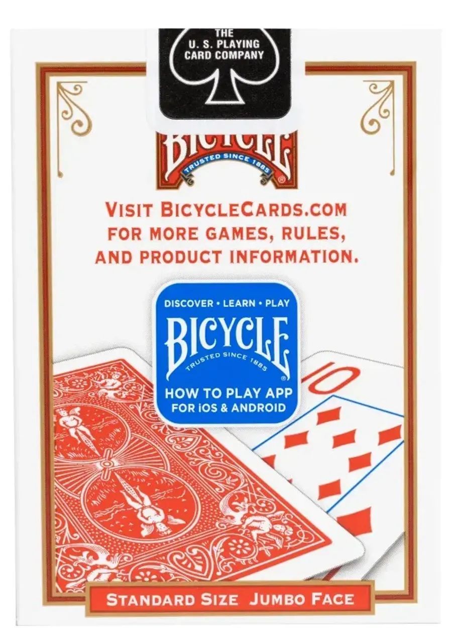 BARALHO BICYCLE JUMBO VERMELHO ORIGINAL - Foto 3
