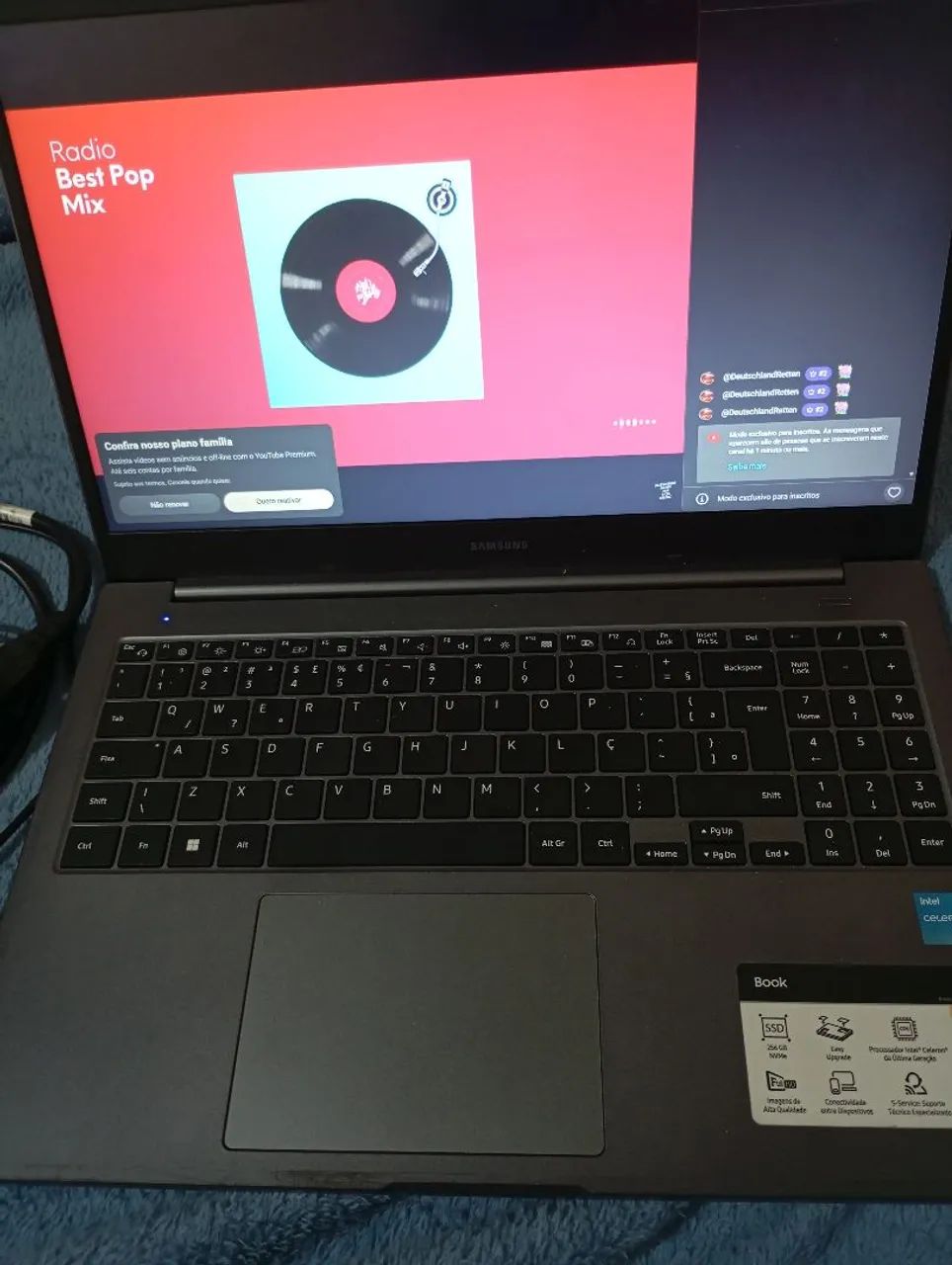 Notebook Samsung semi novo