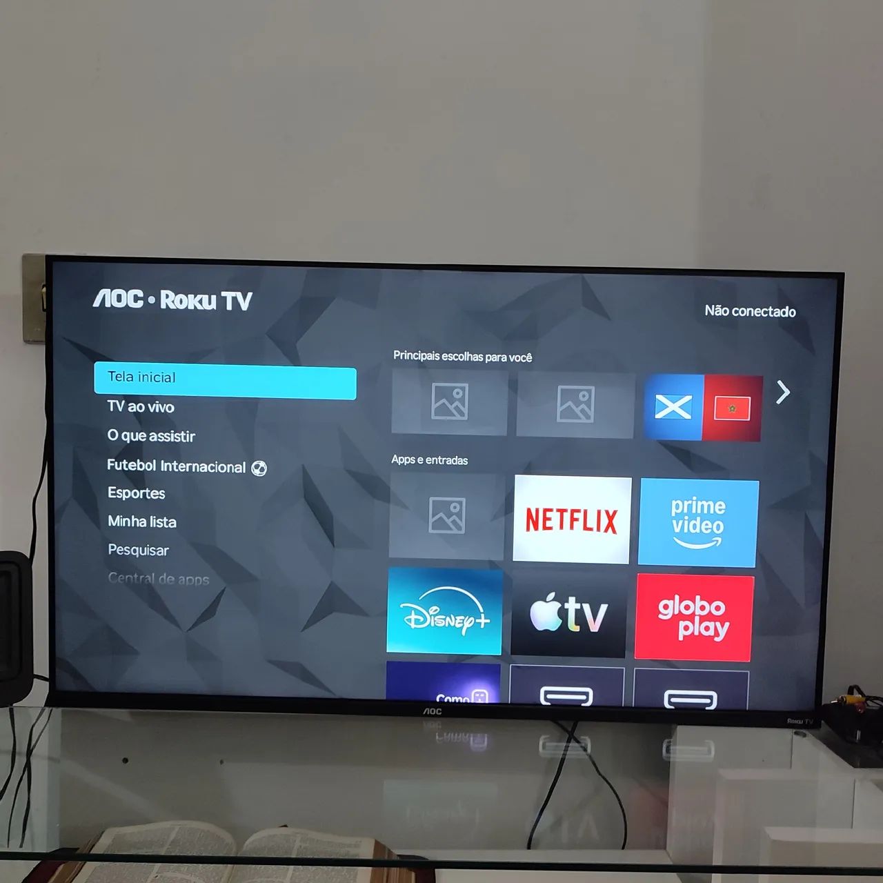 Smart TV 43 polegadas AOC Full HD Roku TV