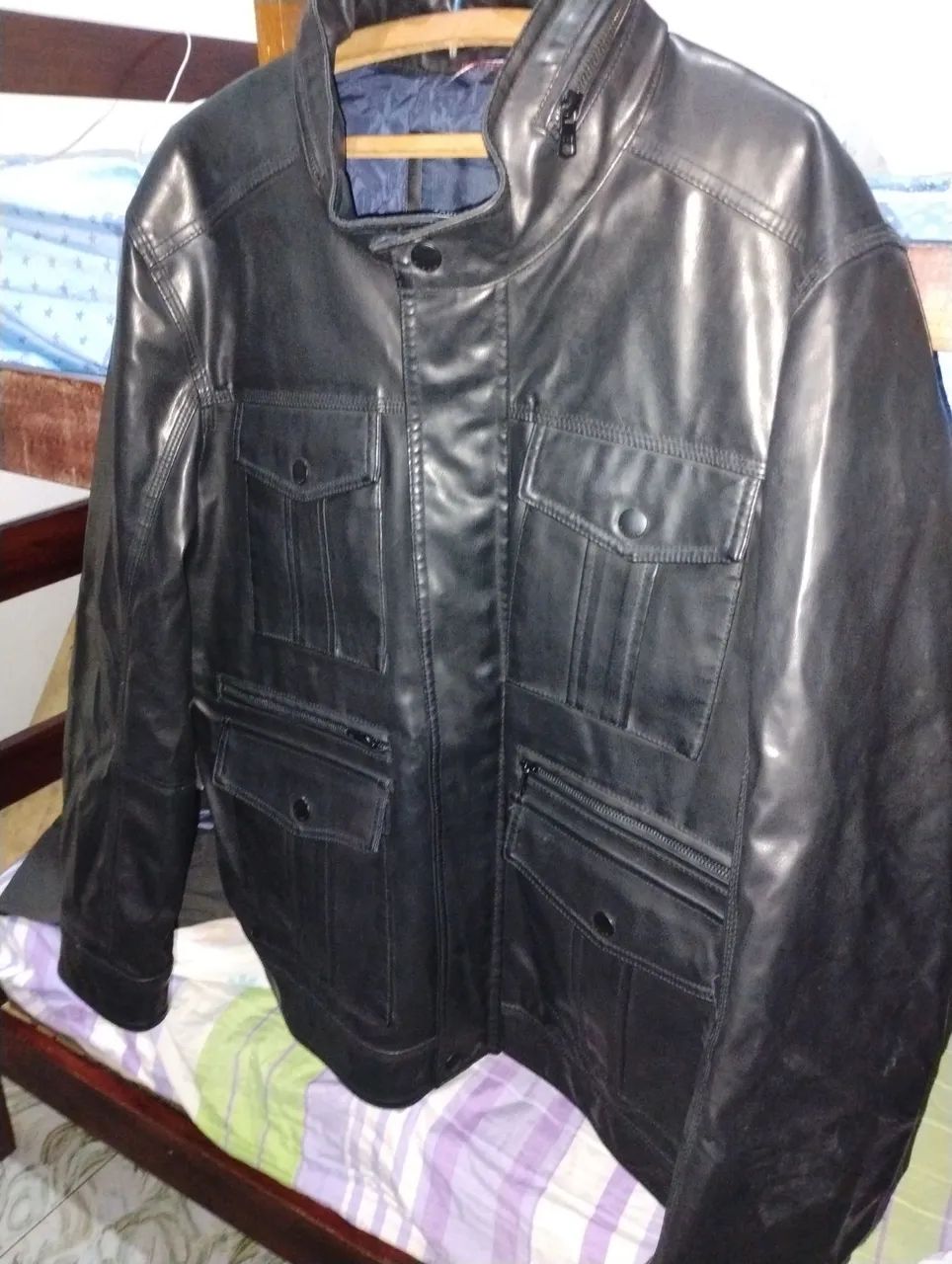 Casaco Tommy Hilfiger de couro (original) - Foto 2