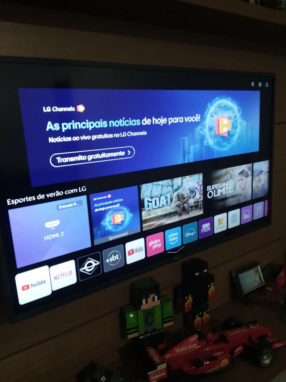 Smart tv  LED de 43 polegadas com resolução Full HD e inteligência artificial ThinQ AI. - Foto 2