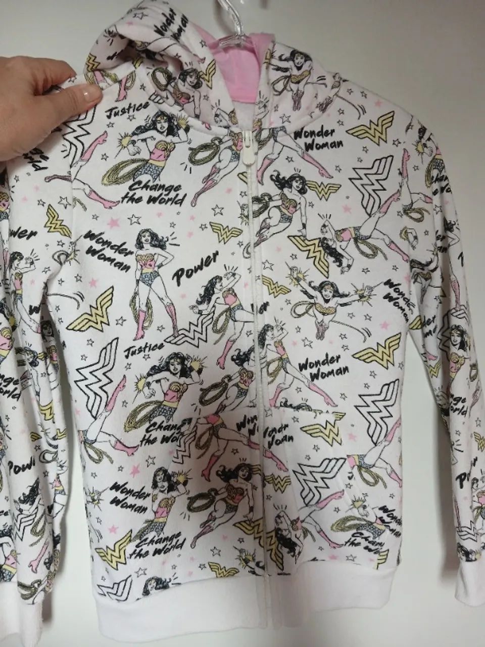 Conjunto Moletom infantil ( Mulher  Maravilha)