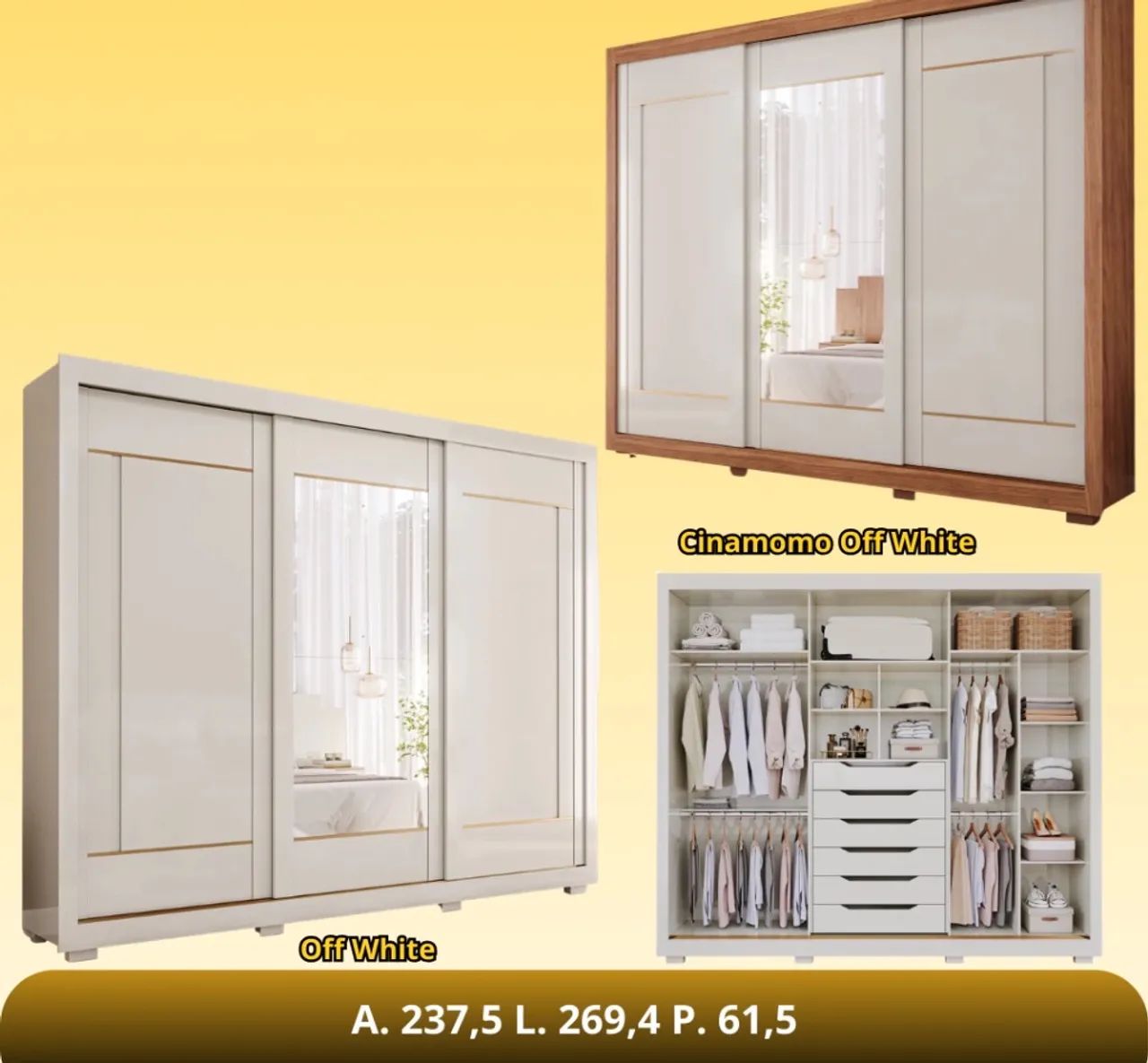 Roupeiro VLTINA 100% MDF - Foto 3