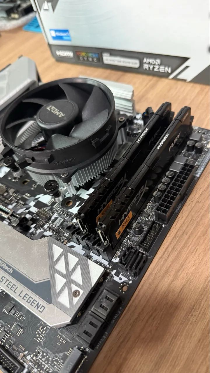 Kit Ryzen 7 5700x / 32gb / B550 Steel (Aceito Trocas) - Peças de