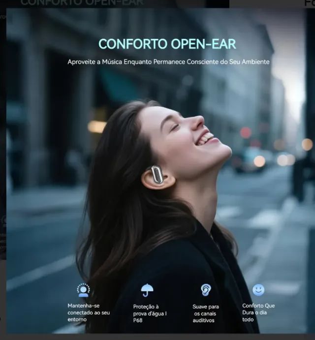 Fone Tradutor Simultâneo Hancdon Bluetooth 144 Idiomas Cinza - Foto 5