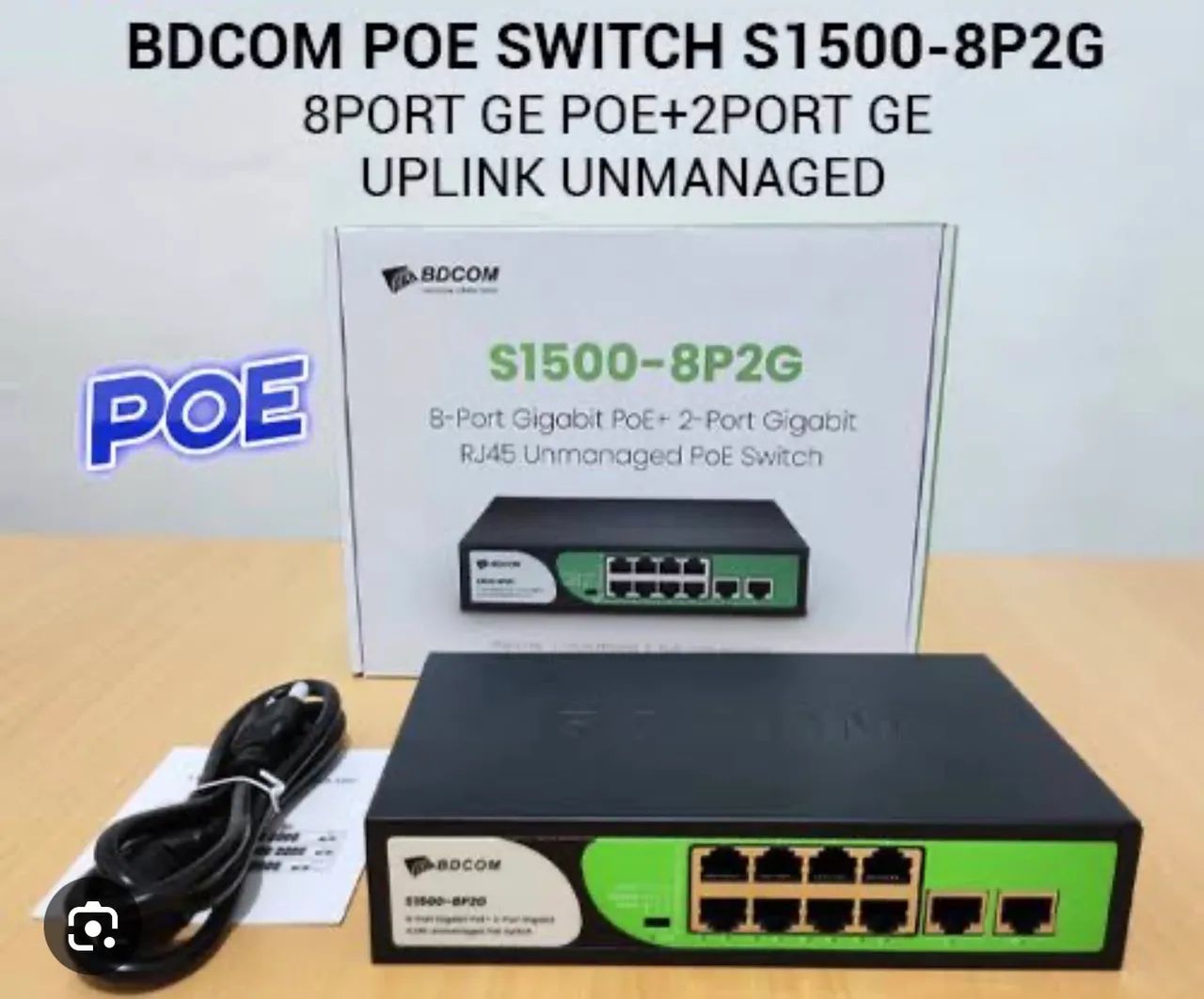 Switch GIGABIT POE 8 portas BDCOM - Foto 3