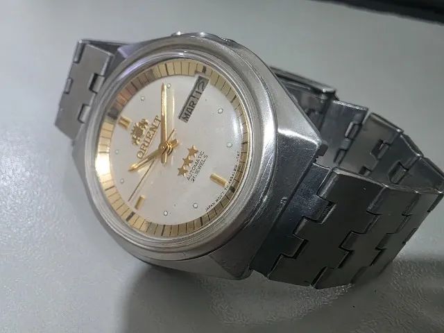Orient Antigo Automatico Perola Japan Raro Coleção 21 Rubis - Foto 2