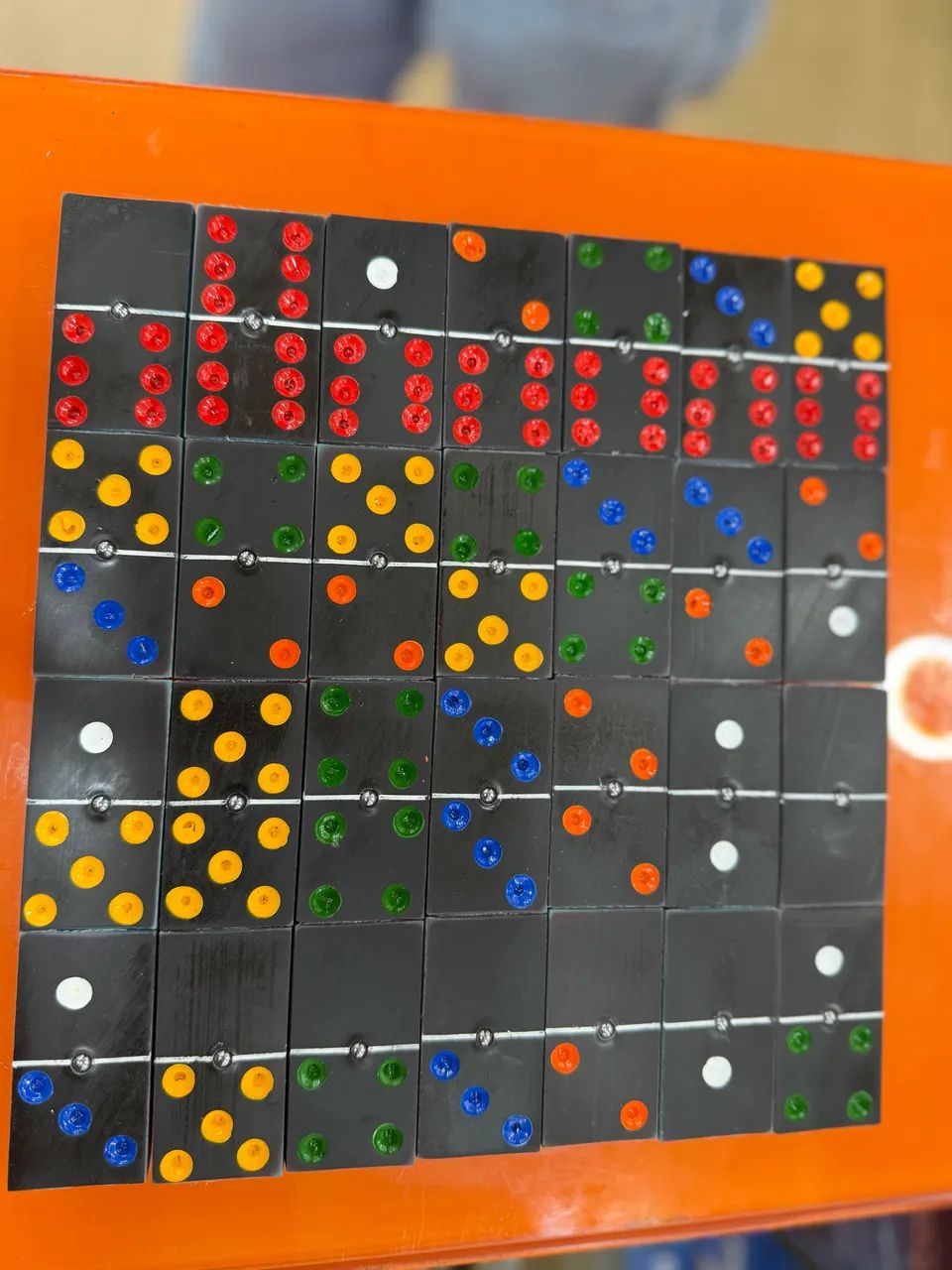 Dominó pvc com caixa mdf 