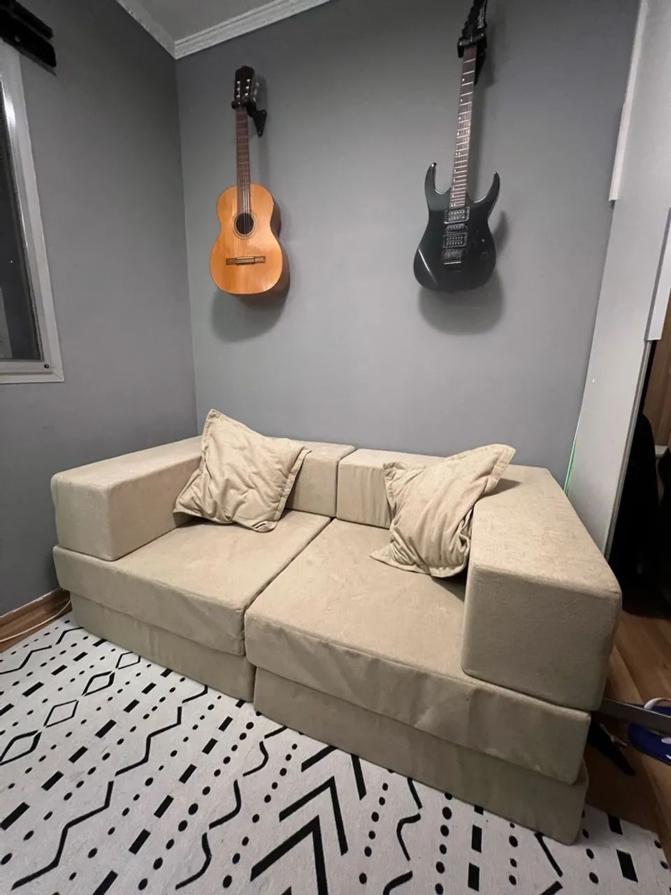 Sofá Cama Modular 2 lugares - Espuma D-28