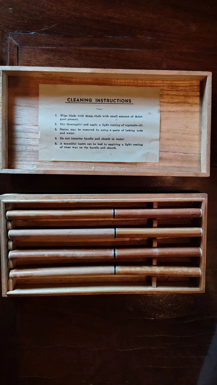 Estojo com 4 katanas (espadas) Japonesas de 1960 para abrir cartas - Foto 2