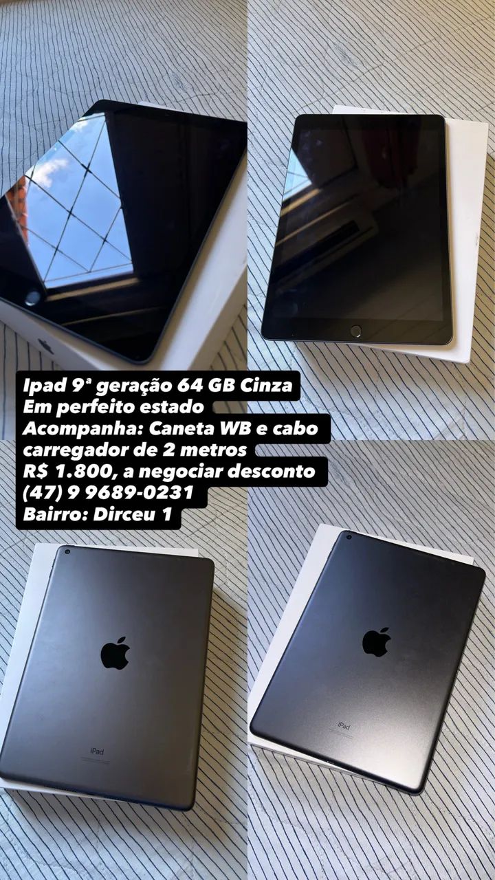 Ipad 9ª geração 64 GB Cinza - Foto 3