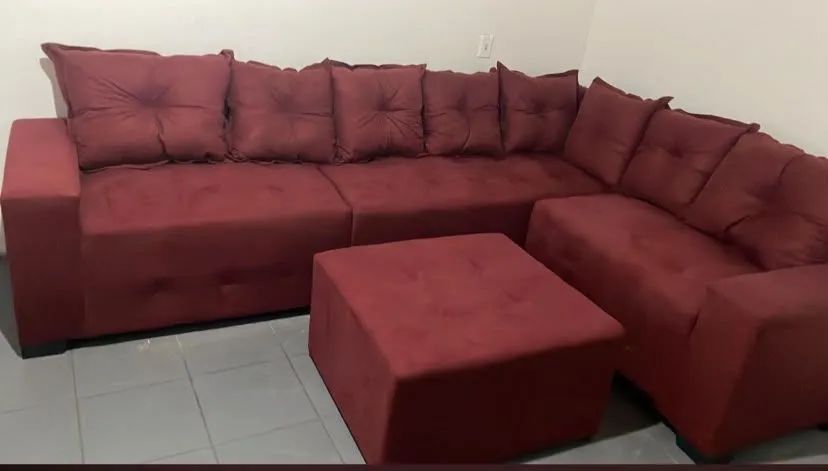 Sofa paris com 3 módulos e puff central  - Foto 2