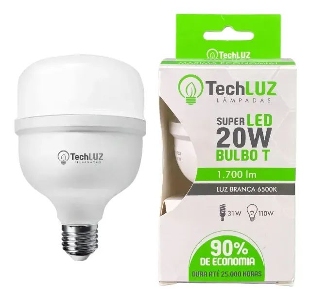 Lâmpada Led 20w Branco Frio- Techluz Bivolt
