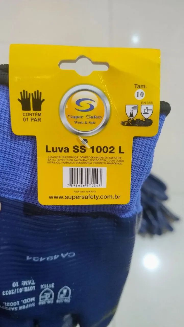 Luvas emborrachada, impermeável  - Foto 3