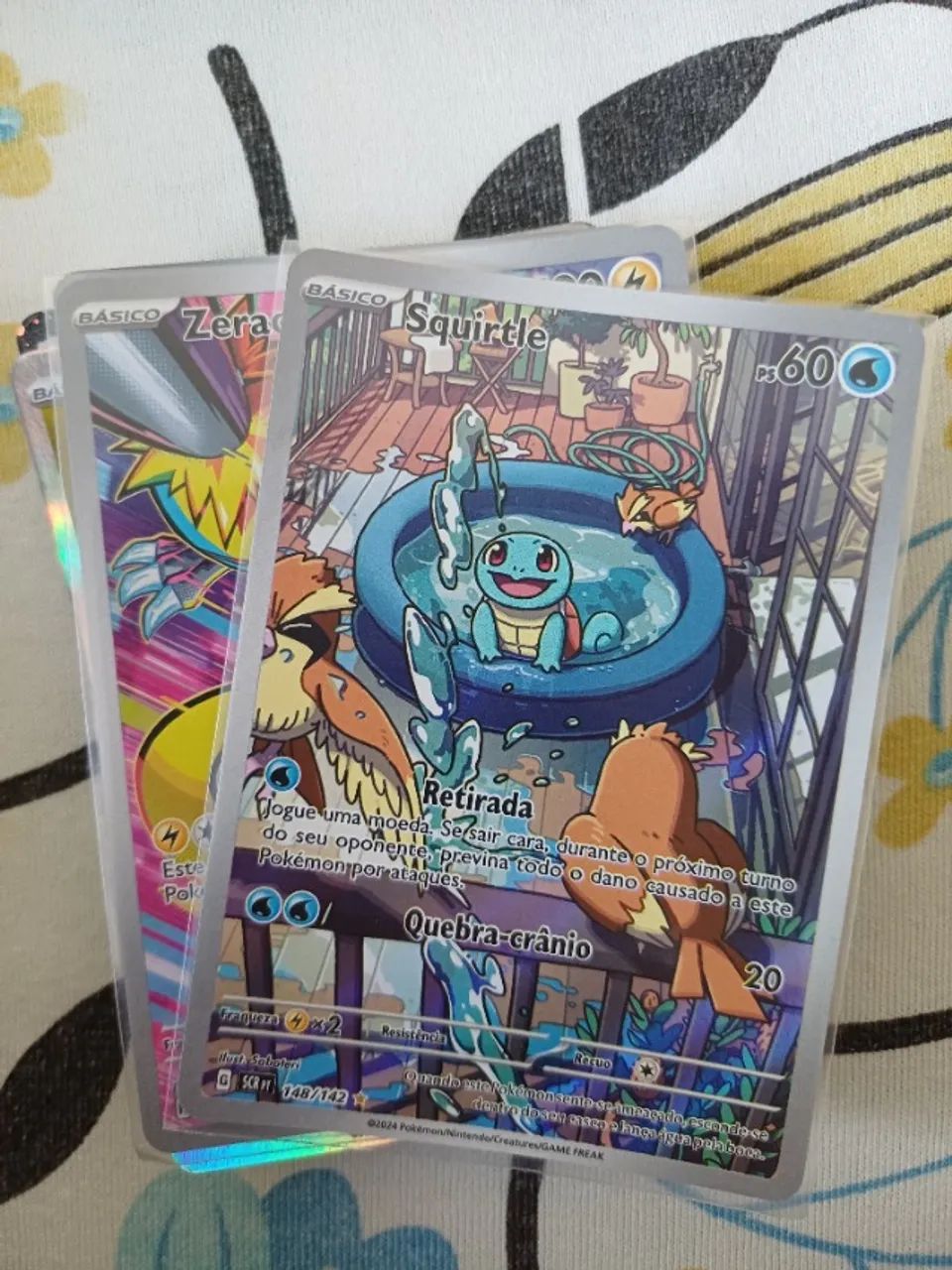 Carta squirtle ultra rara + zeraora