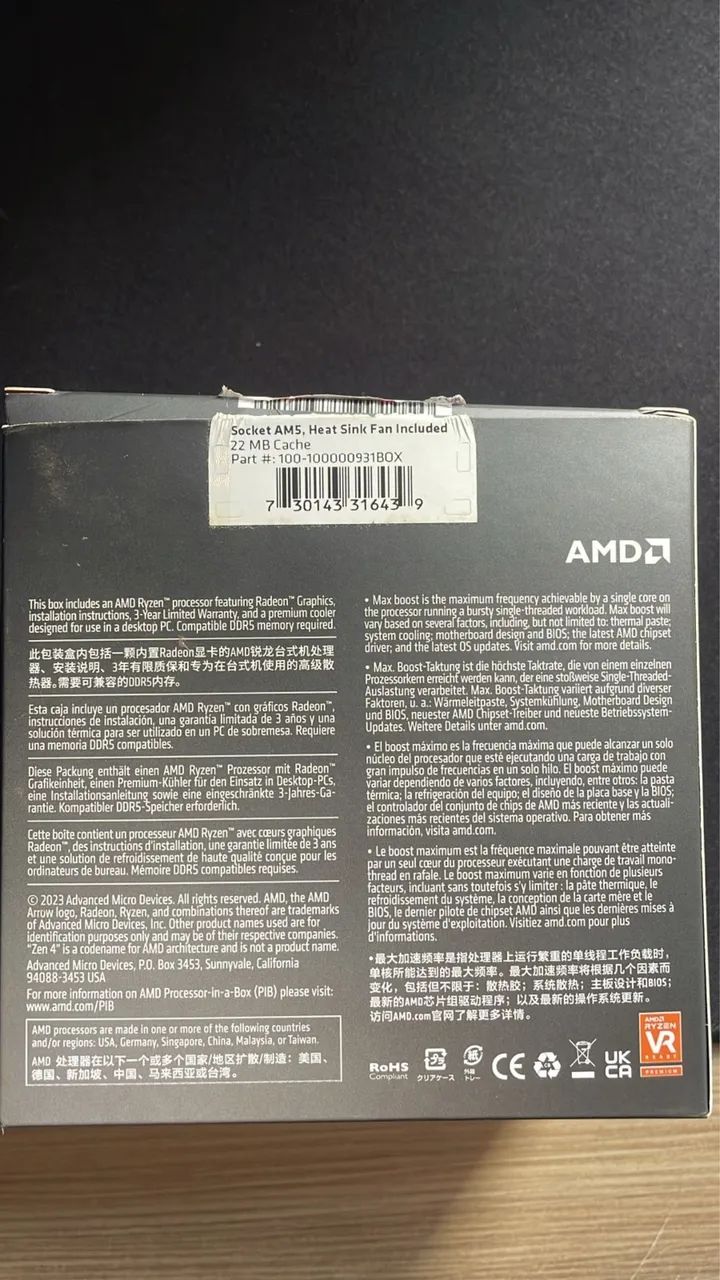 Processador ryzen 5 8500g 