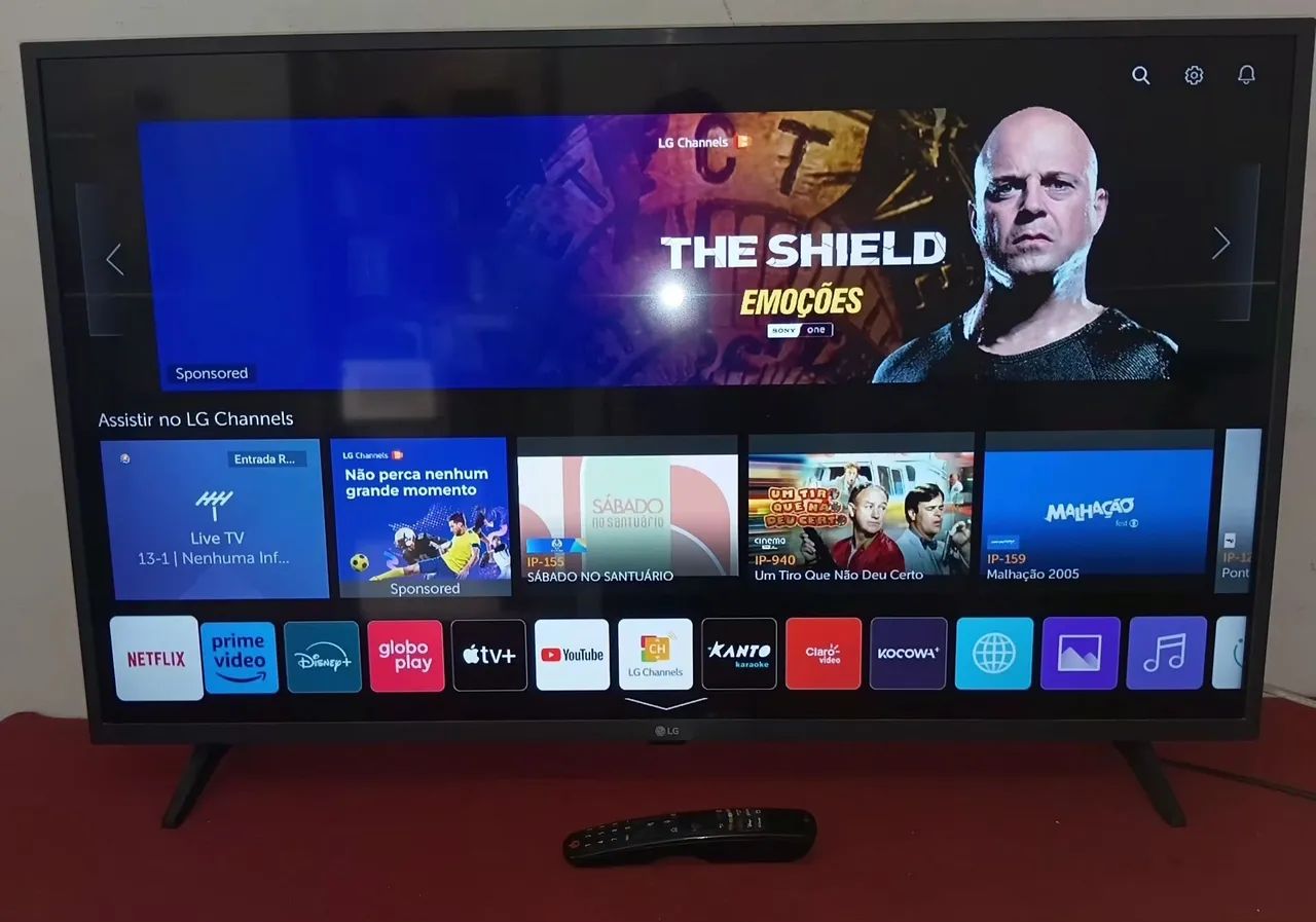 Tv smart com Wi-Fi e Bluetooth 43 polegadas 