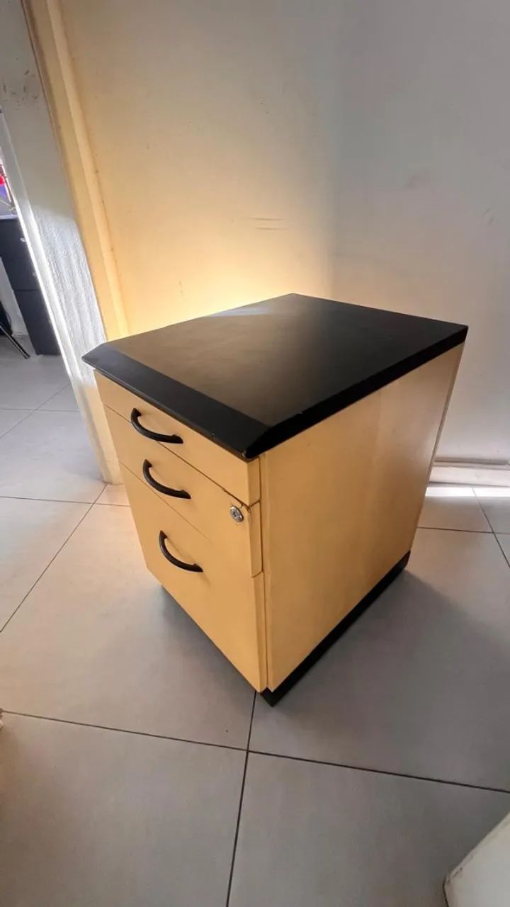 Gaveteiro escritório amarelo - Foto 2