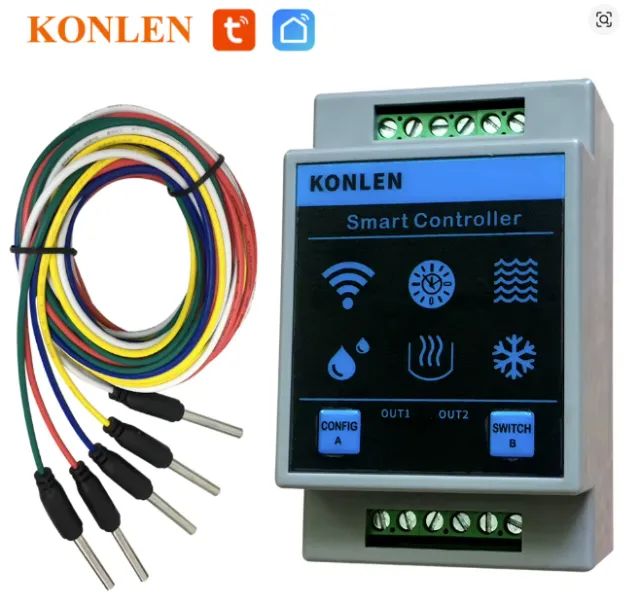 Konlen tuya sensor de nível caixa água wi fi Tuya casa inteligente 220v