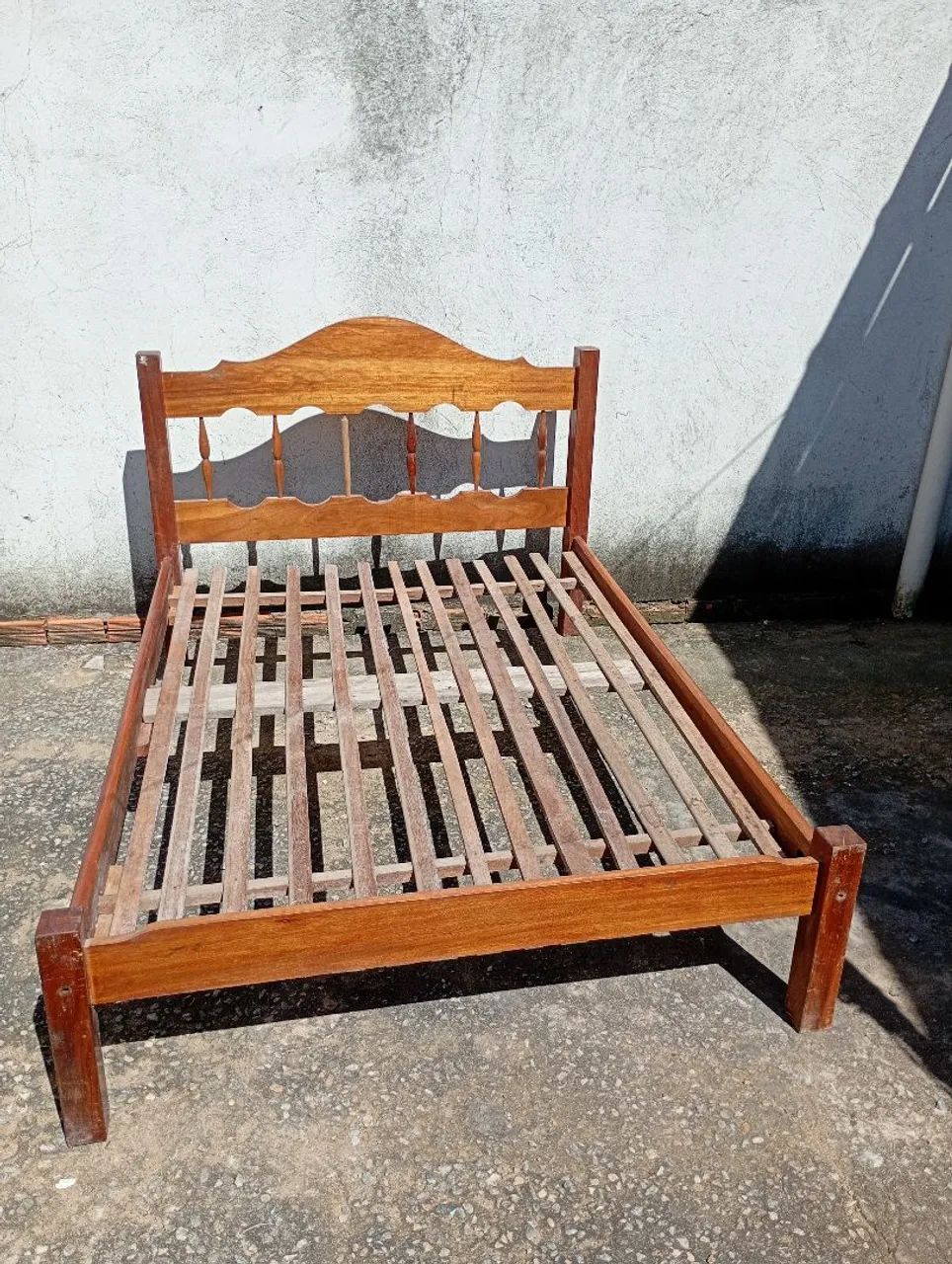 Cama de madeira tamanho casal - Foto 4