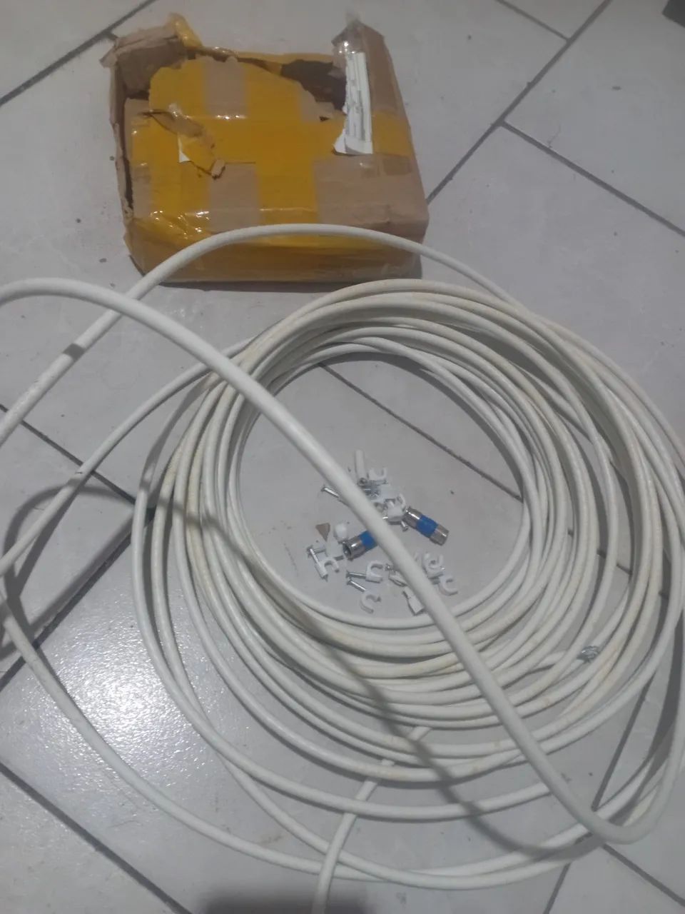 Cabo coaxial 20metros de cabo TV digital  - Foto 2