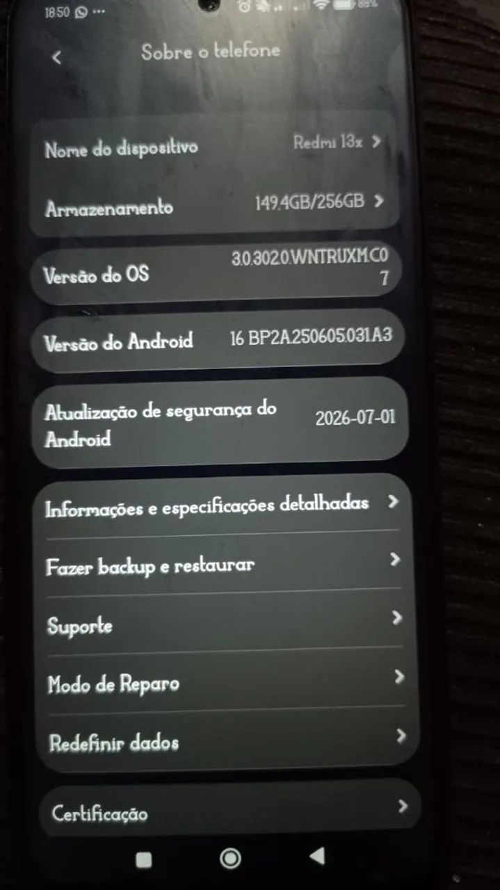 Redmi 13x de 8 gigas ram e 256 gigas de memória interna  - Foto 3
