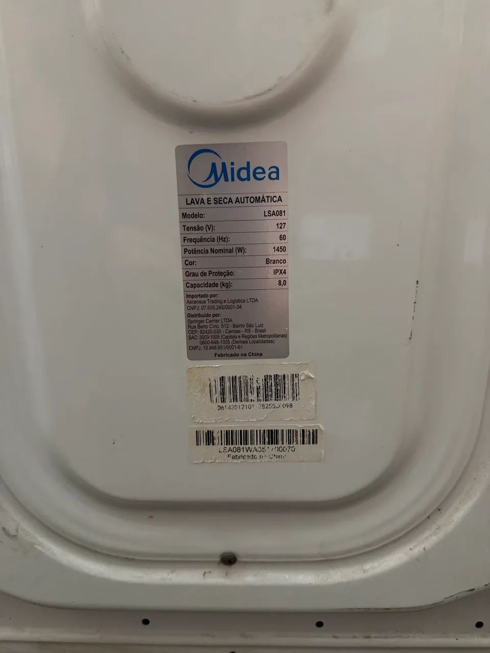 LAVA E SECA AUTOMÁTICA MIDEA 8 kG - Foto 5