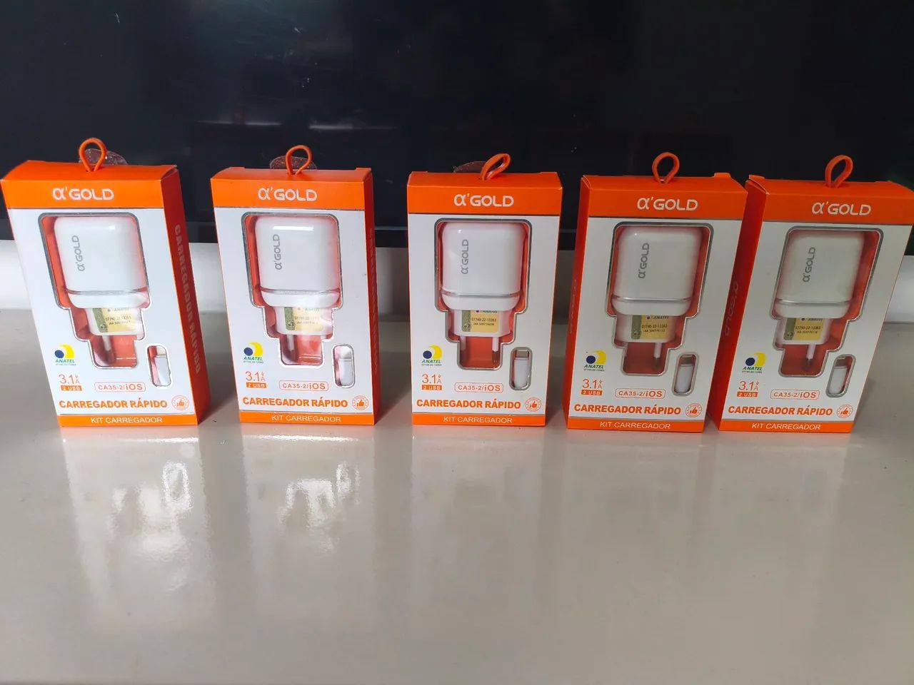 Carregadores, Fones e outros, Lote completo 