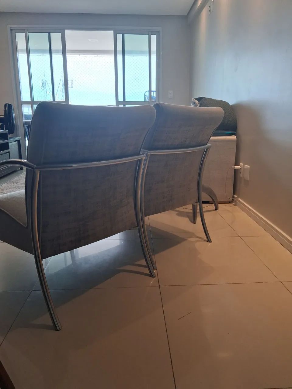 Poltrona 100% aço (seminova) - Foto 3