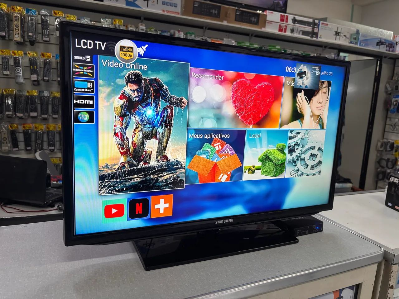 Tv 32? Samsung ( não é smart)  pode transformar - Foto 3