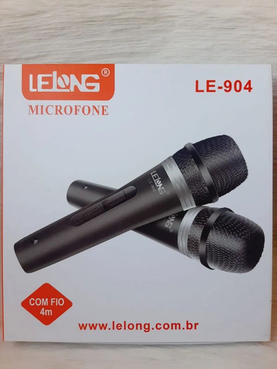 Microfone profissional duplo com fio / SUPER OFERTA IMPERDÍVEL 