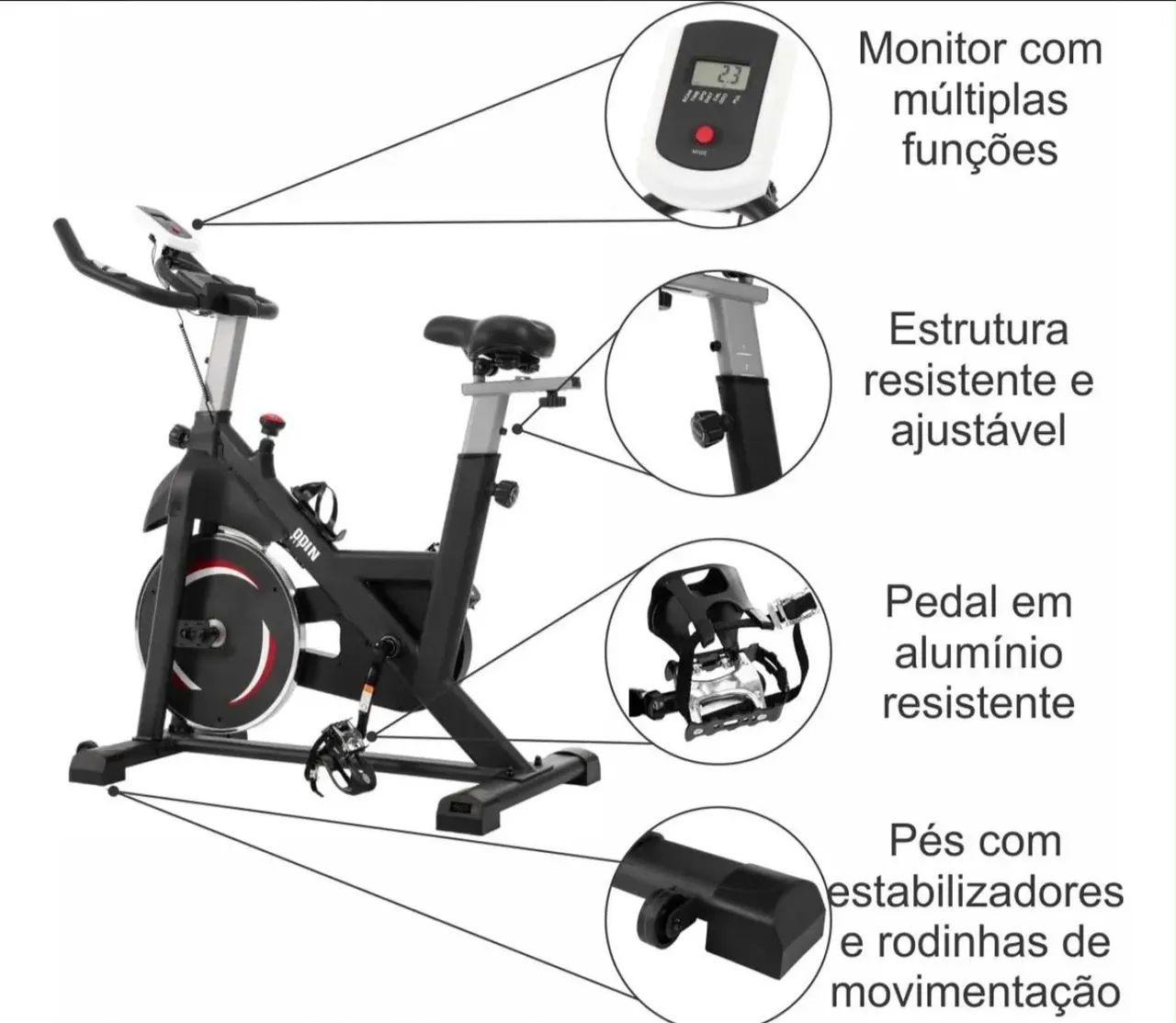 Bicicleta ergométrica para  spinning - Foto 3