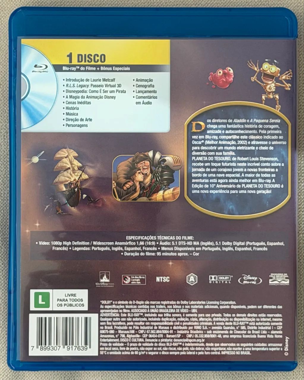 Blu-ray Planeta do Tesouro (original) - Foto 2
