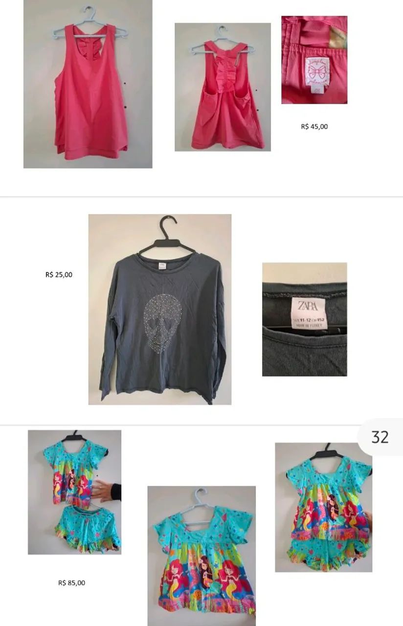 Roupas infantis 