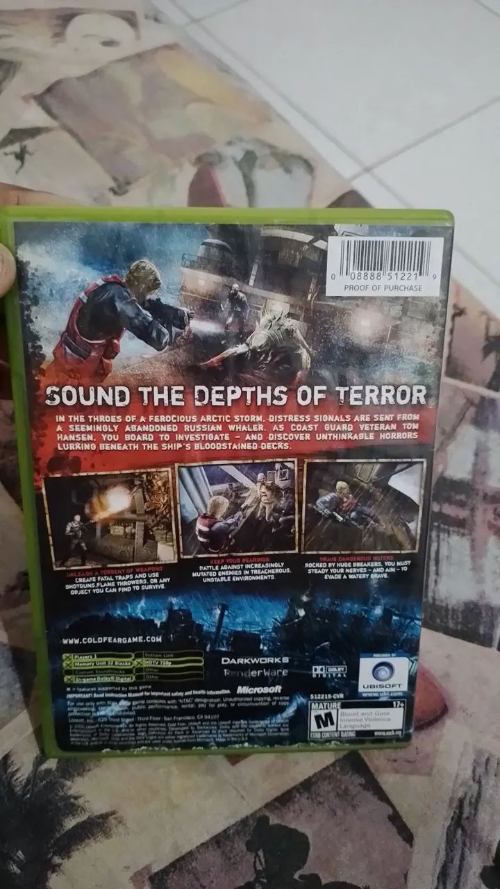 Cold fear Xbox clássico  - Foto 2