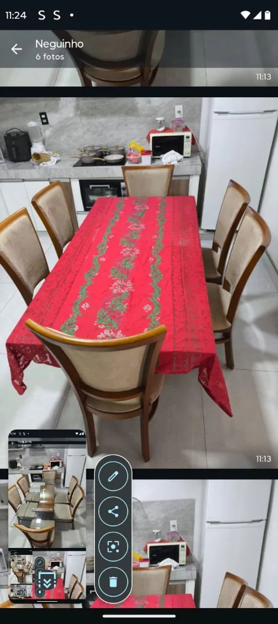 Mesa com 6 cadeiras - Foto 2
