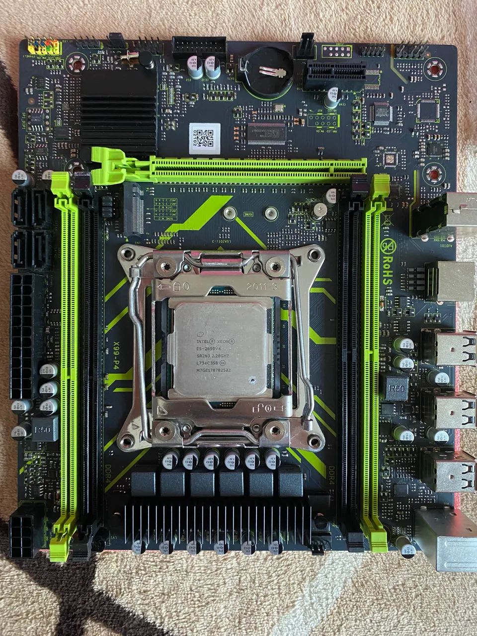 Placa-mãe SOYO X99-P4 + Xeon E5-2650 v4 - NOVA/NUNCA USADA - Foto 2