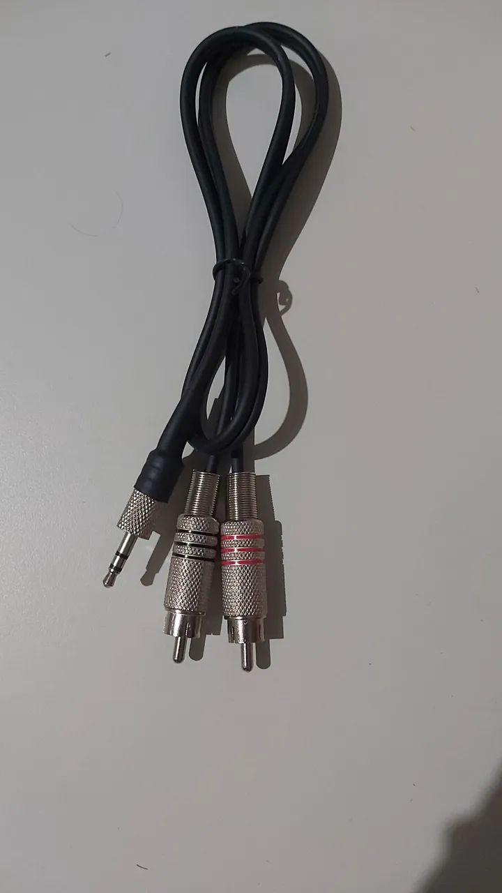 Cabo Y P2 stereo para 2 RCA mono blindado 
