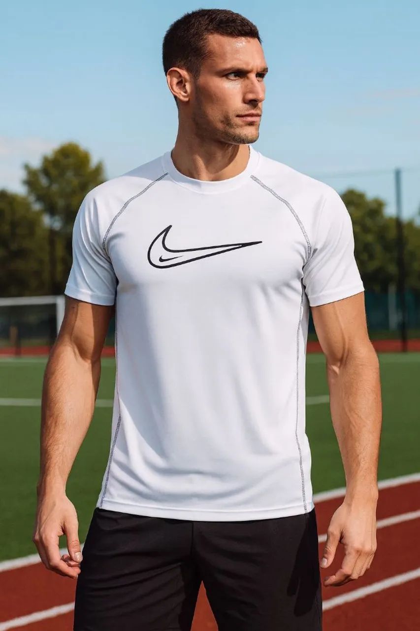 Camisa de compressão UV (Branca)