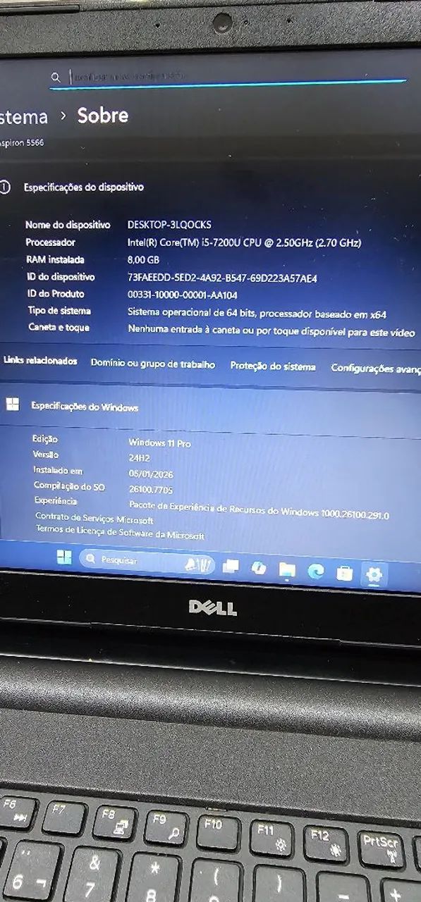 Notebook Dell i5 7 geração - Foto 4
