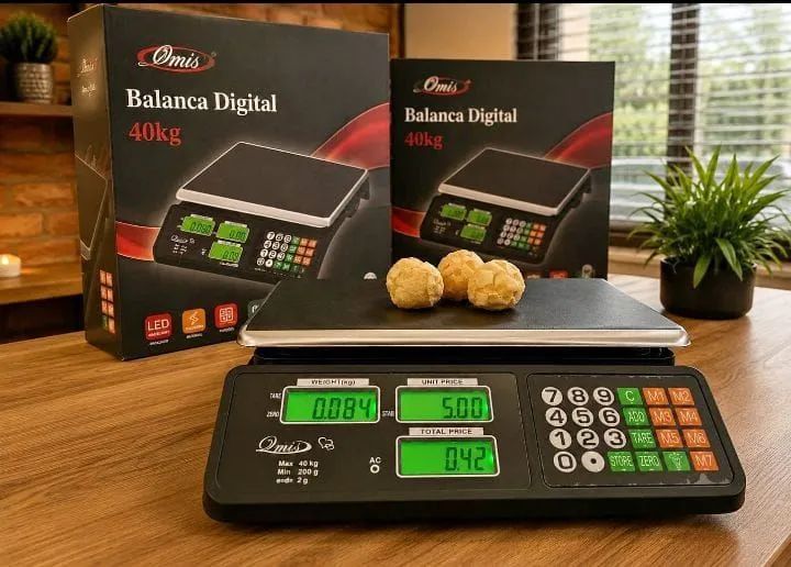 Balança 40 kg preta reta  - Foto 3