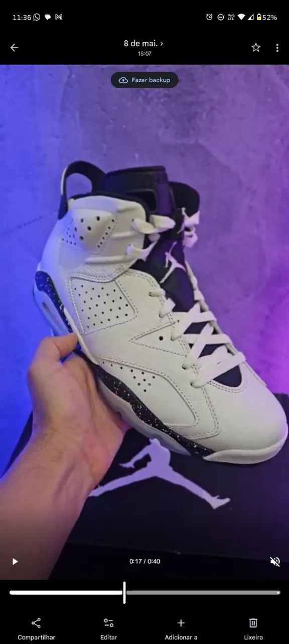 Jordan 6 retrô Oreo ( original ) - Foto 2